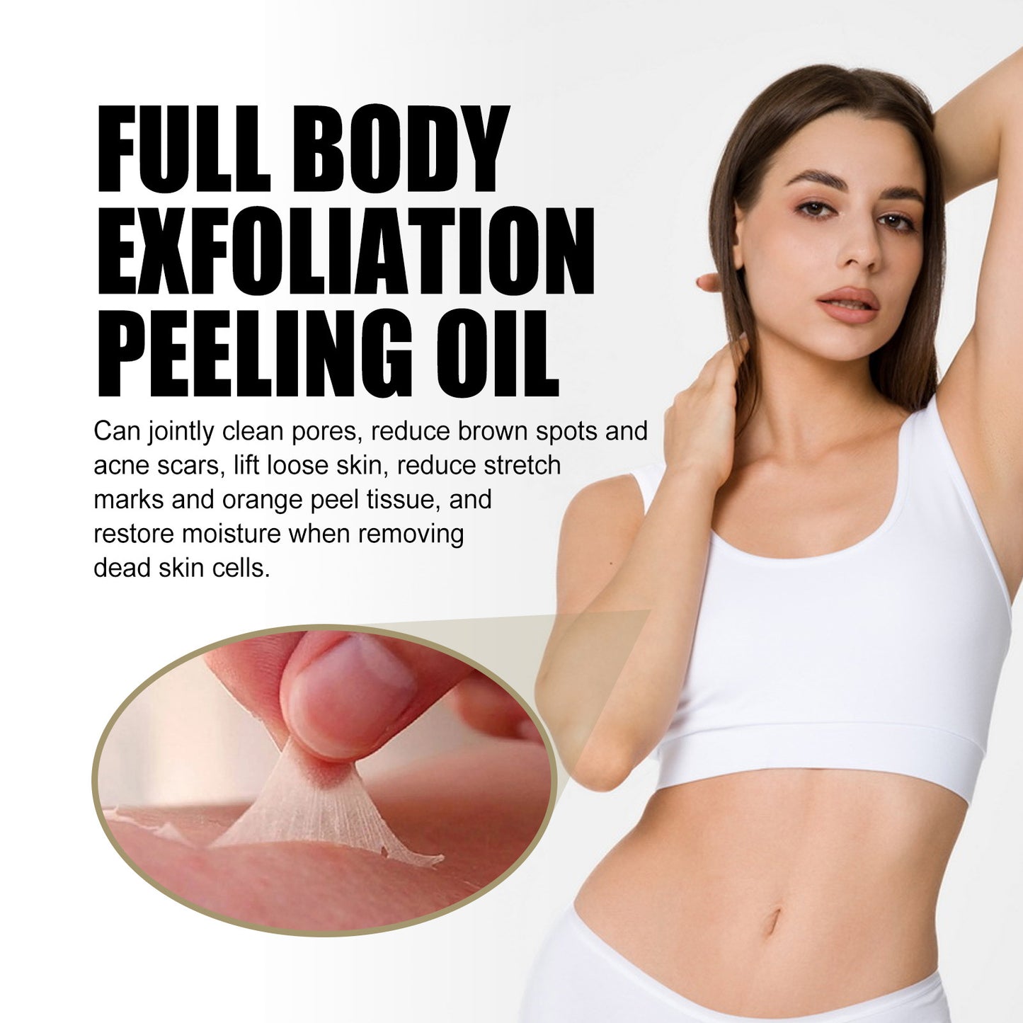 Delicate Brightening Body Cleaning Exfoliating Skin Care Oil