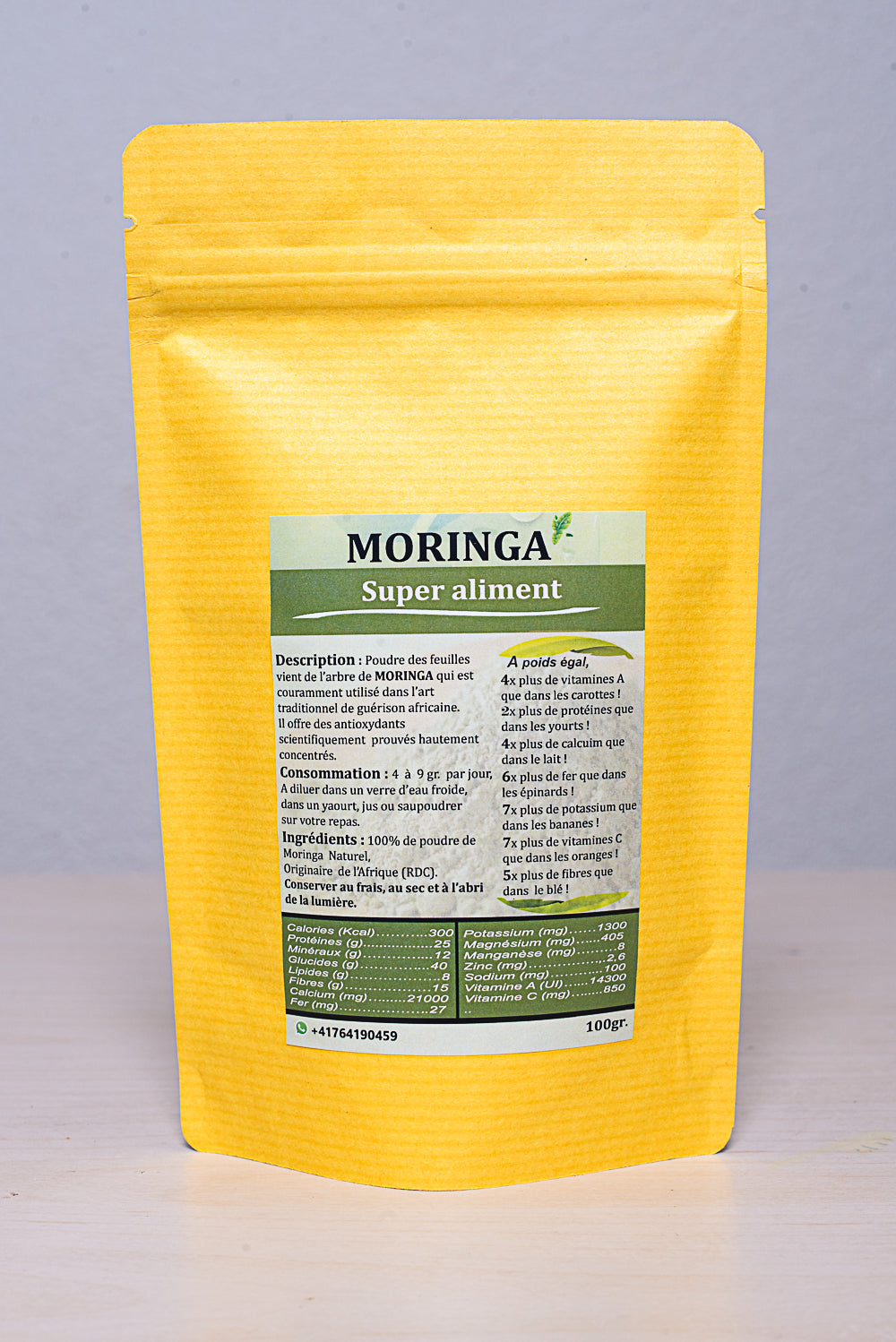 Moringa-Pulver